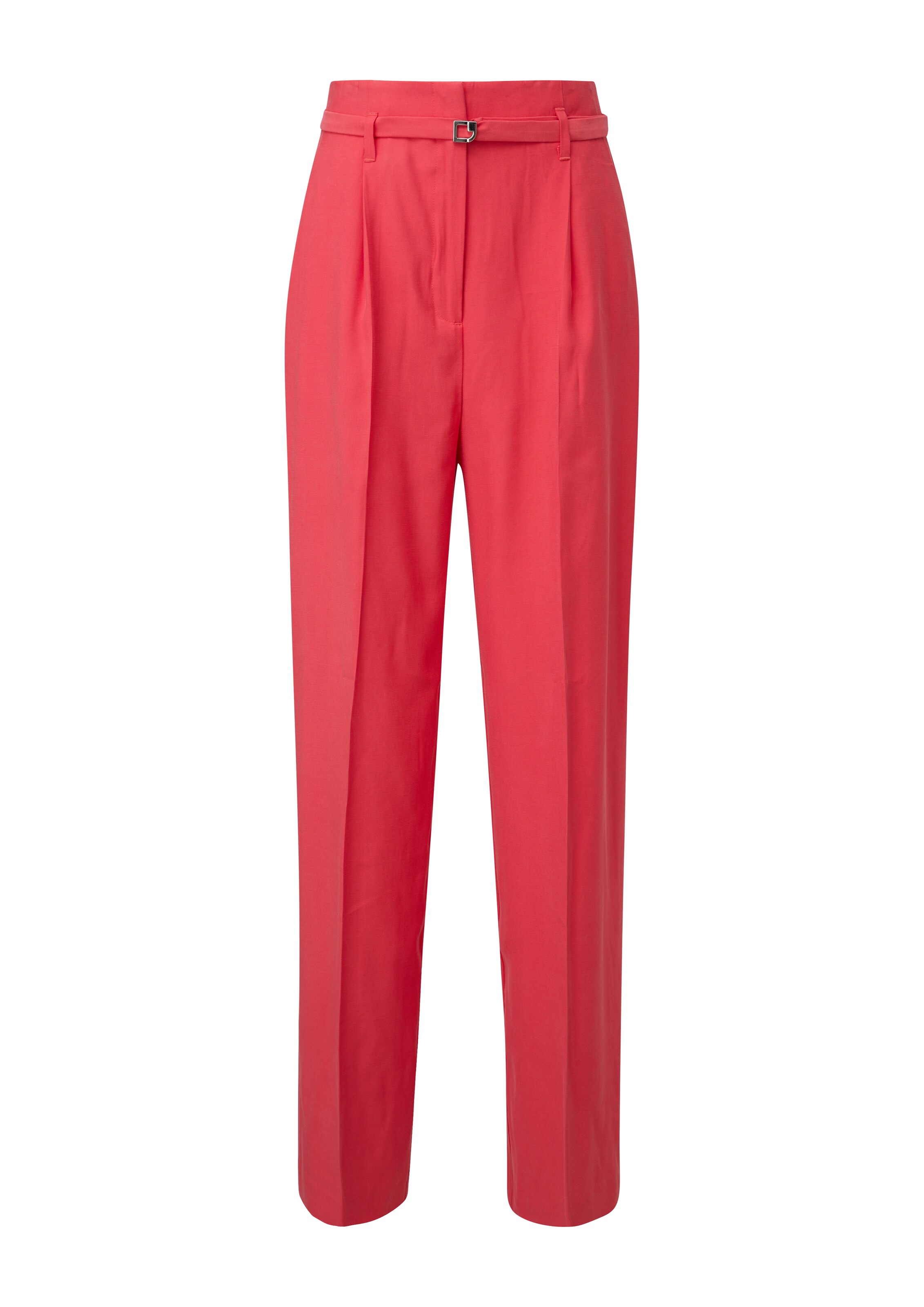 Wide Leg Pantalon à plis COMMA en rouge : devant