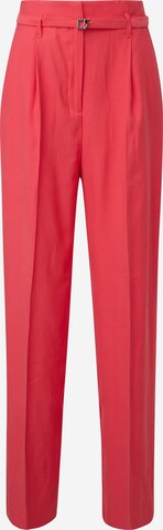 COMMA Pleat-Front Pants in Red: front
