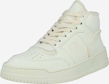 Copenhagen High-Top Sneakers in White: front