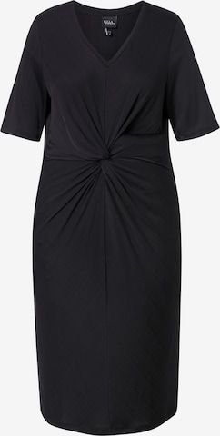 Robe Ulla Popken en noir : devant