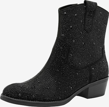 MARCO TOZZI - Botas pelo tornozelo em preto: frente