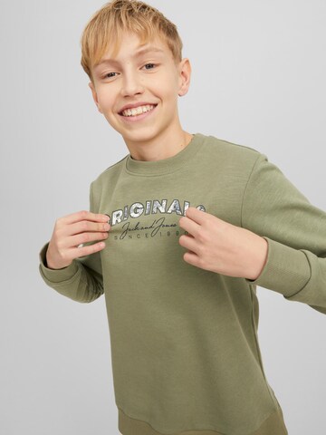 Jack & Jones Junior Sweatshirt 'Bloomer' in Green