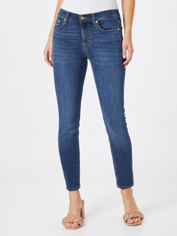 Skinny Jean 'Duchess' 7 for all mankind en bleu : devant