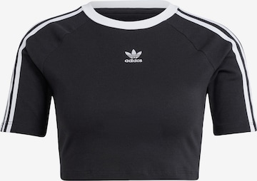 T-shirt '3-Streifen' ADIDAS ORIGINALS en noir : devant