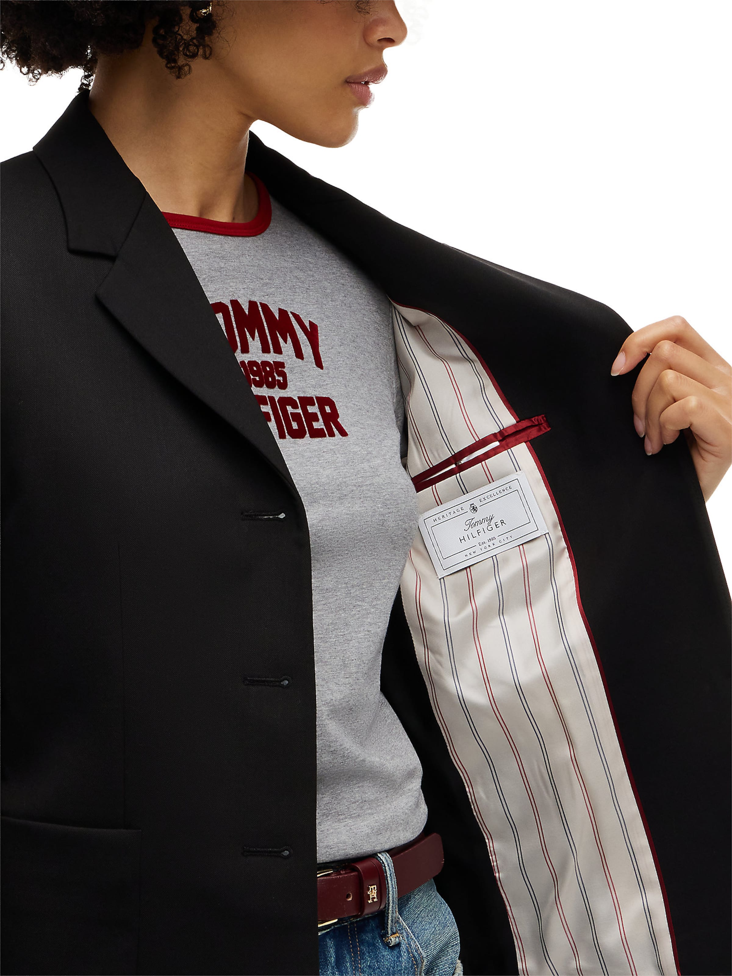 TOMMY HILFIGER Blazer in Schwarz