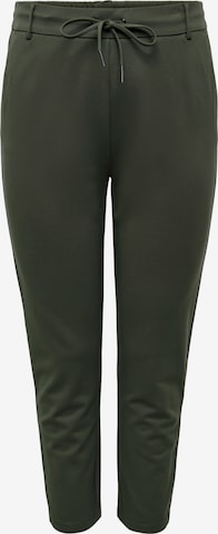 ONLY Carmakoma Regular Pants 'GOLDTRASH' in Green: front