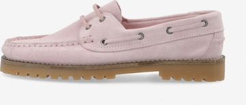 Mocassino 'Capri' di Bianco in rosa: frontale