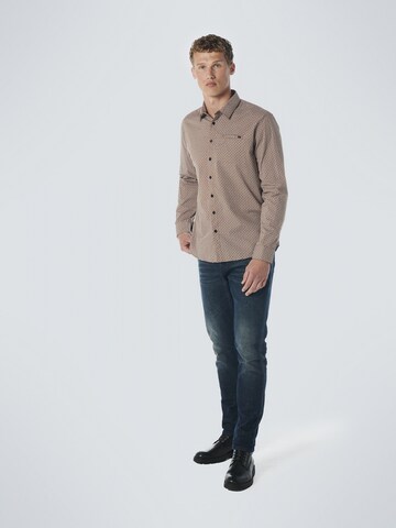 No Excess Regular fit Button Up Shirt in Brown