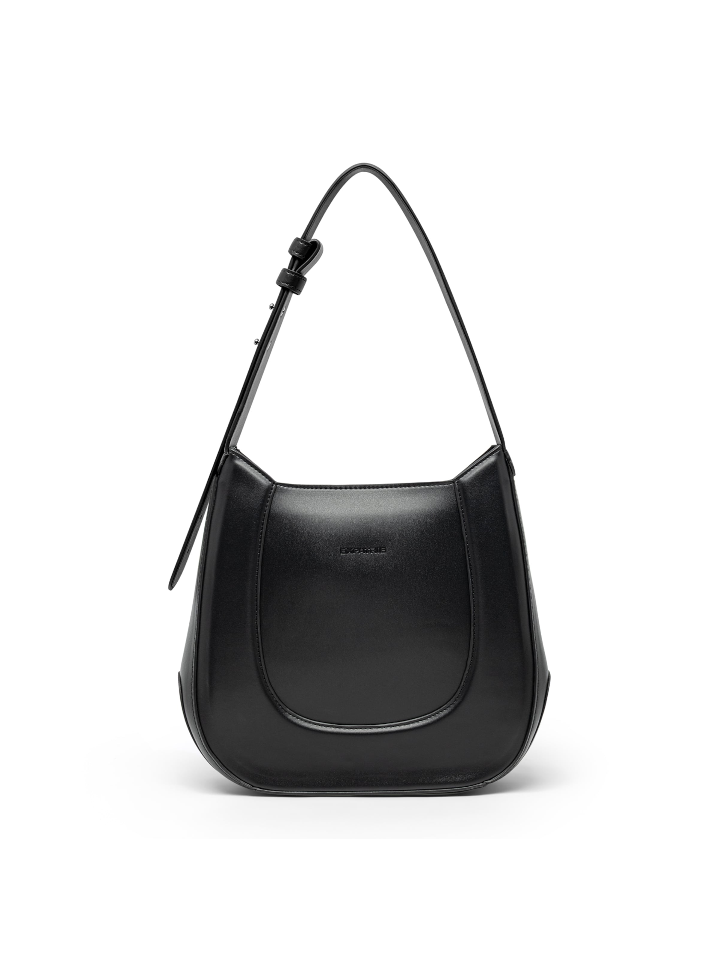 Sac bandoulière Expatrié en noir : devant