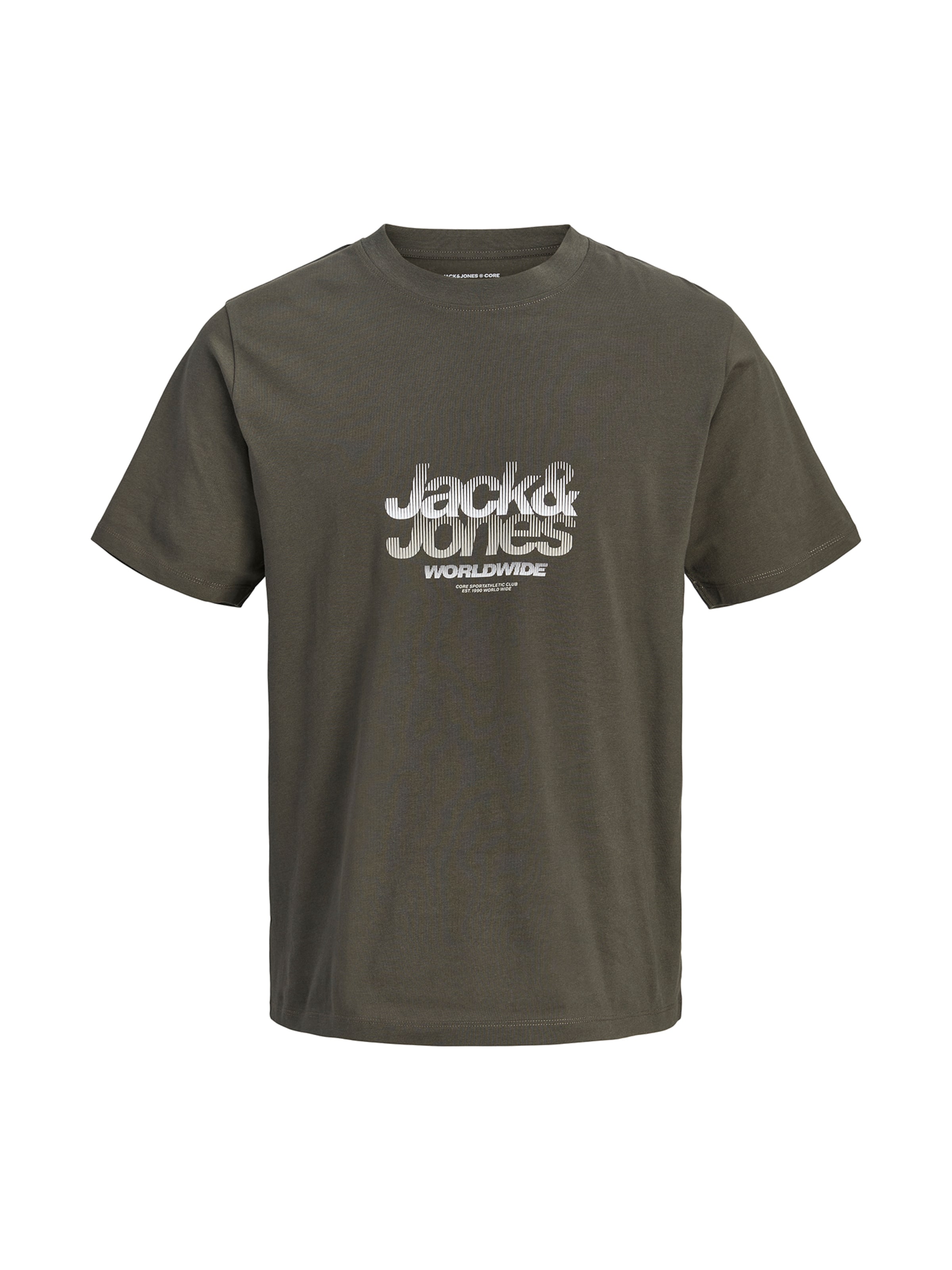 JACK & JONES Bluser & t-shirts 'JCOECHO' i grøn: forside