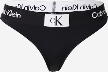 Bas de bikini Calvin Klein Swimwear en noir : devant