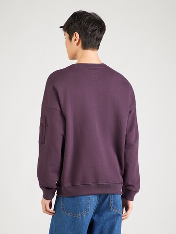 ALPHA INDUSTRIES Sweatshirt 'Essentials' in Lila
