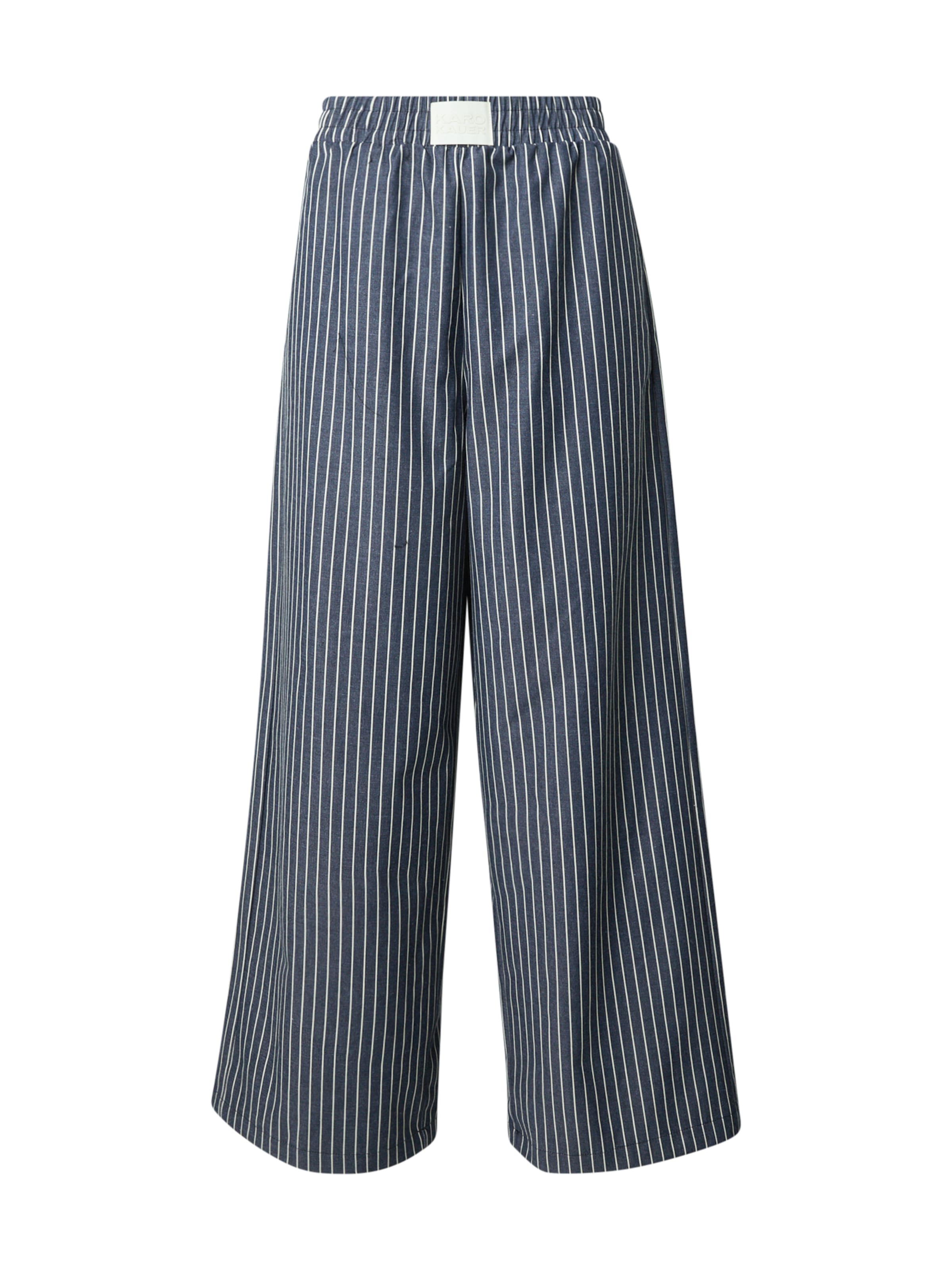 Karo Kauer Широкий Штаны в Синий: спереди