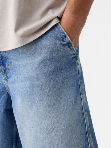 Loosefit Jean Bershka en bleu