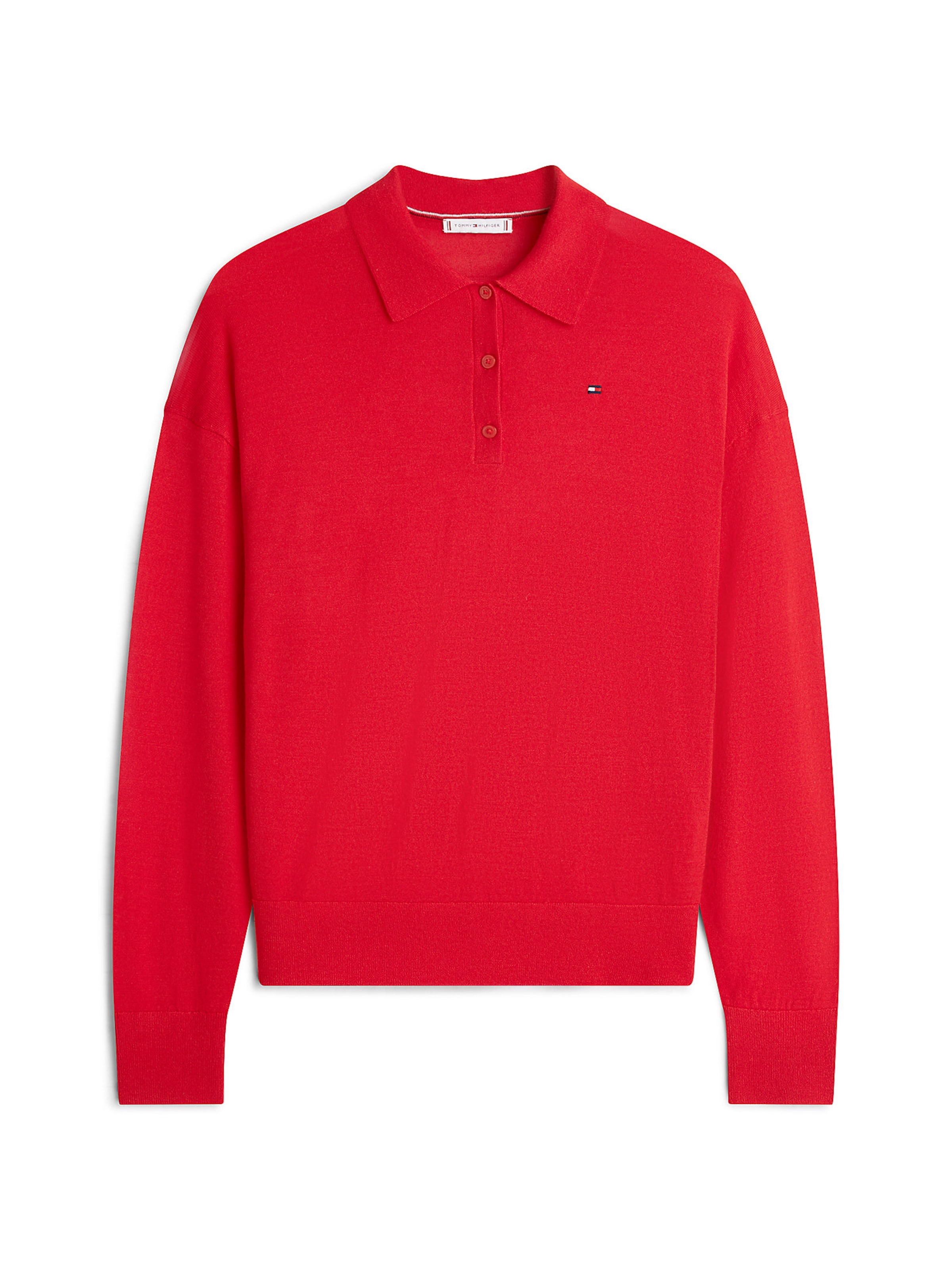 TOMMY HILFIGER Pullover in Rot: Vorderseite