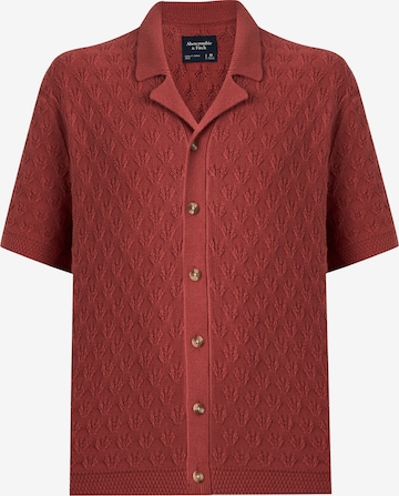 oranžinė Abercrombie & Fitch Kardiganas 'RAFFIA': priekis