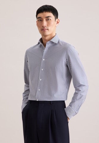 SEIDENSTICKER Regular Fit Businesshemd 'SMART PERFORMANCE' in Blau: Vorderseite