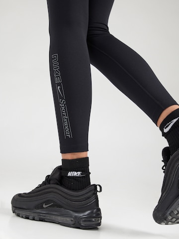 NIKE Скинни Спортивные штаны 'ONE' в Черный