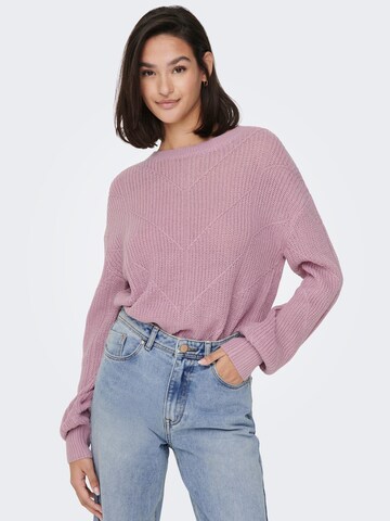 JDY Sweater 'Lenette' in Purple
