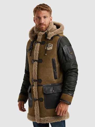 PME Legend Tussenjas 'Tornador leather jacket' in Bruin