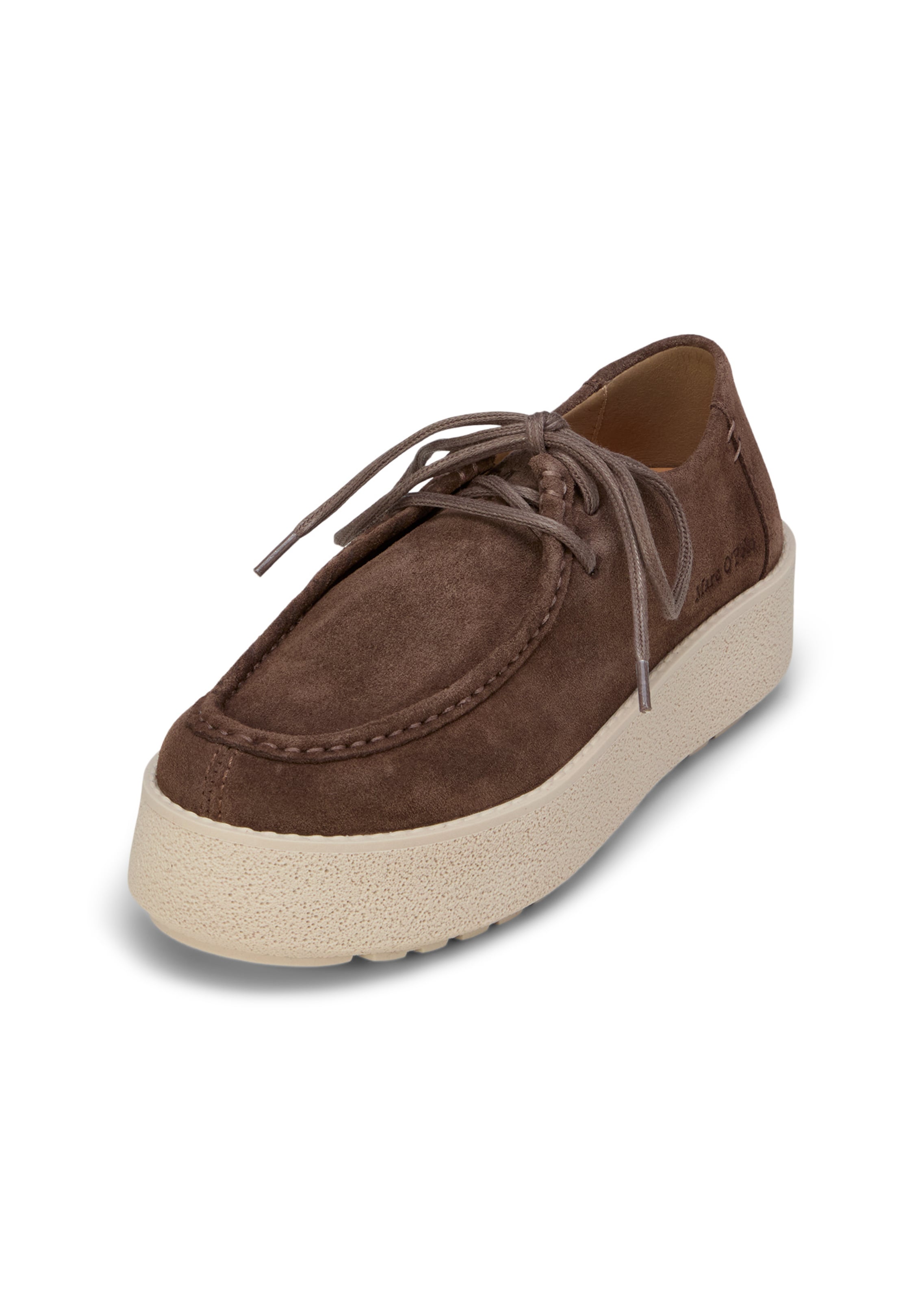 Marc O'Polo Schnürschuh 'Pia' in Braun: Vorderseite