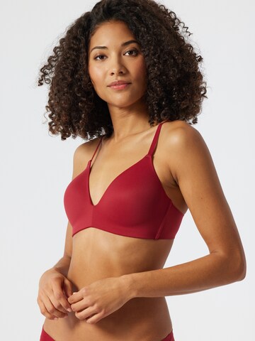 SCHIESSER Regular Bra 'Invisible Soft' in Red: front