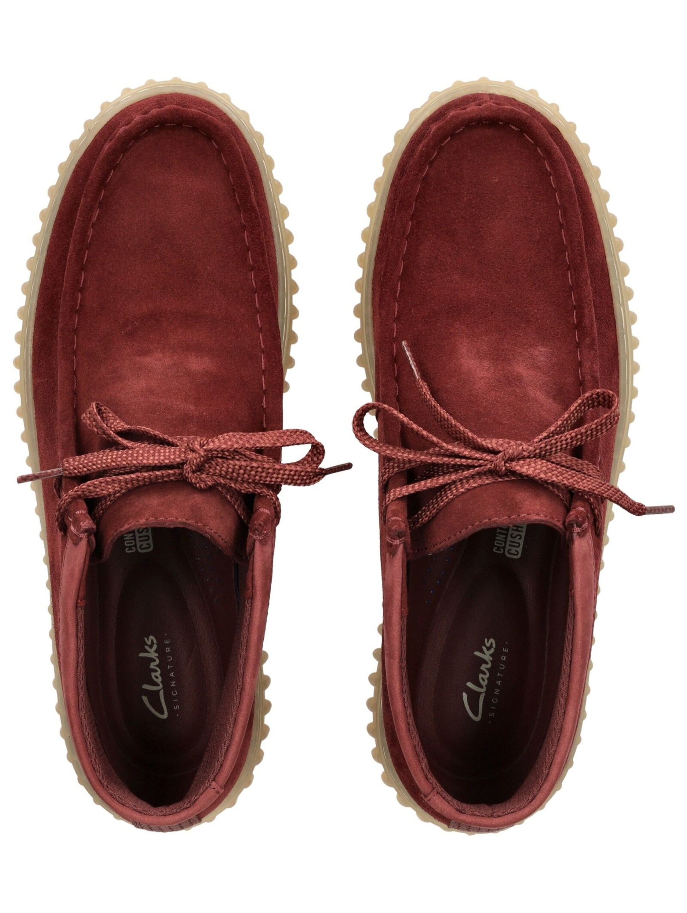 Chaussure à lacets CLARKS en rouge
