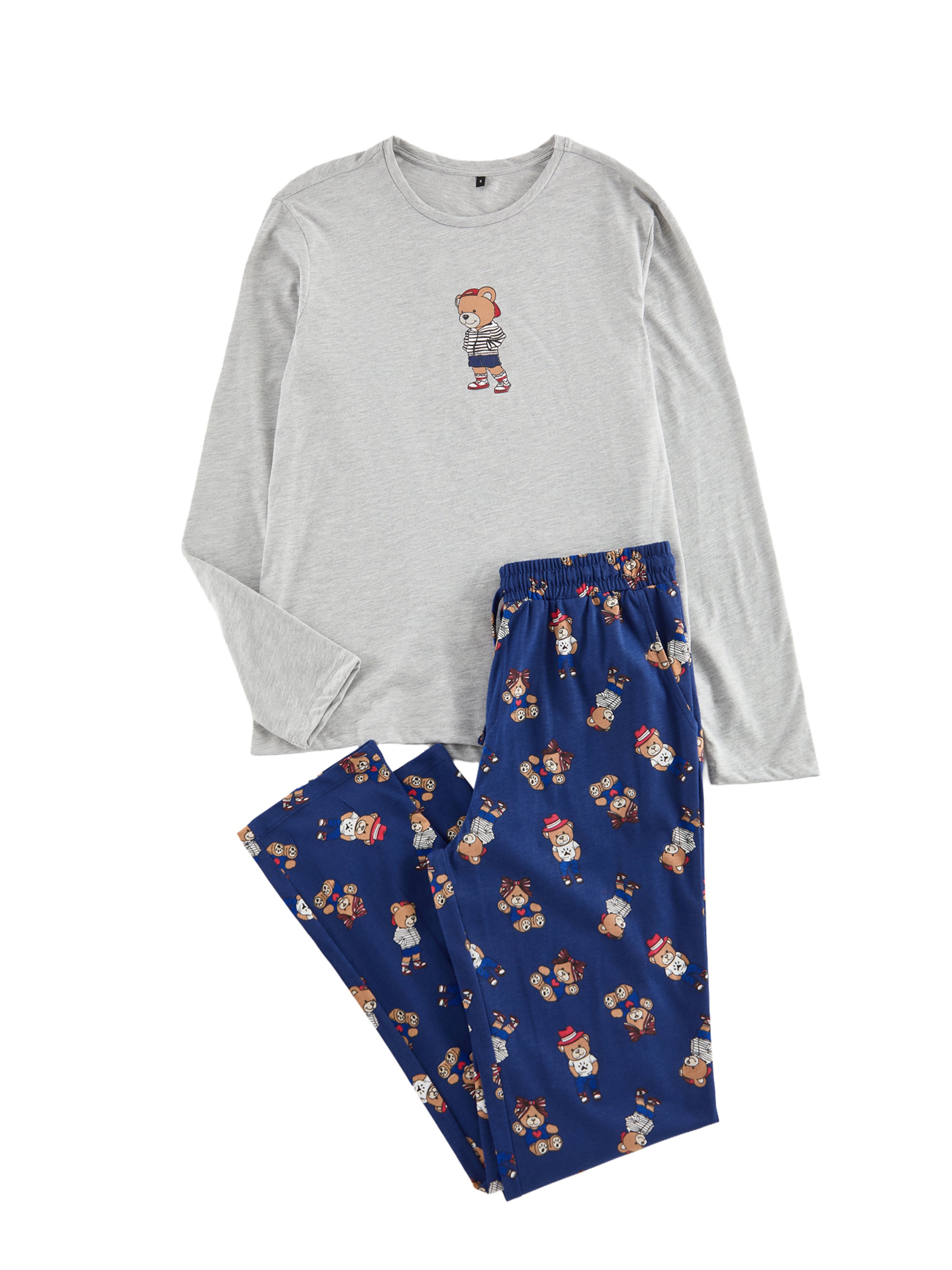 Trendyol - Pijama largo en gris: frente