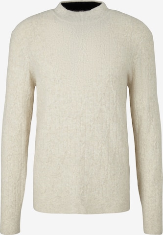 TOM TAILOR Sweater in White: front