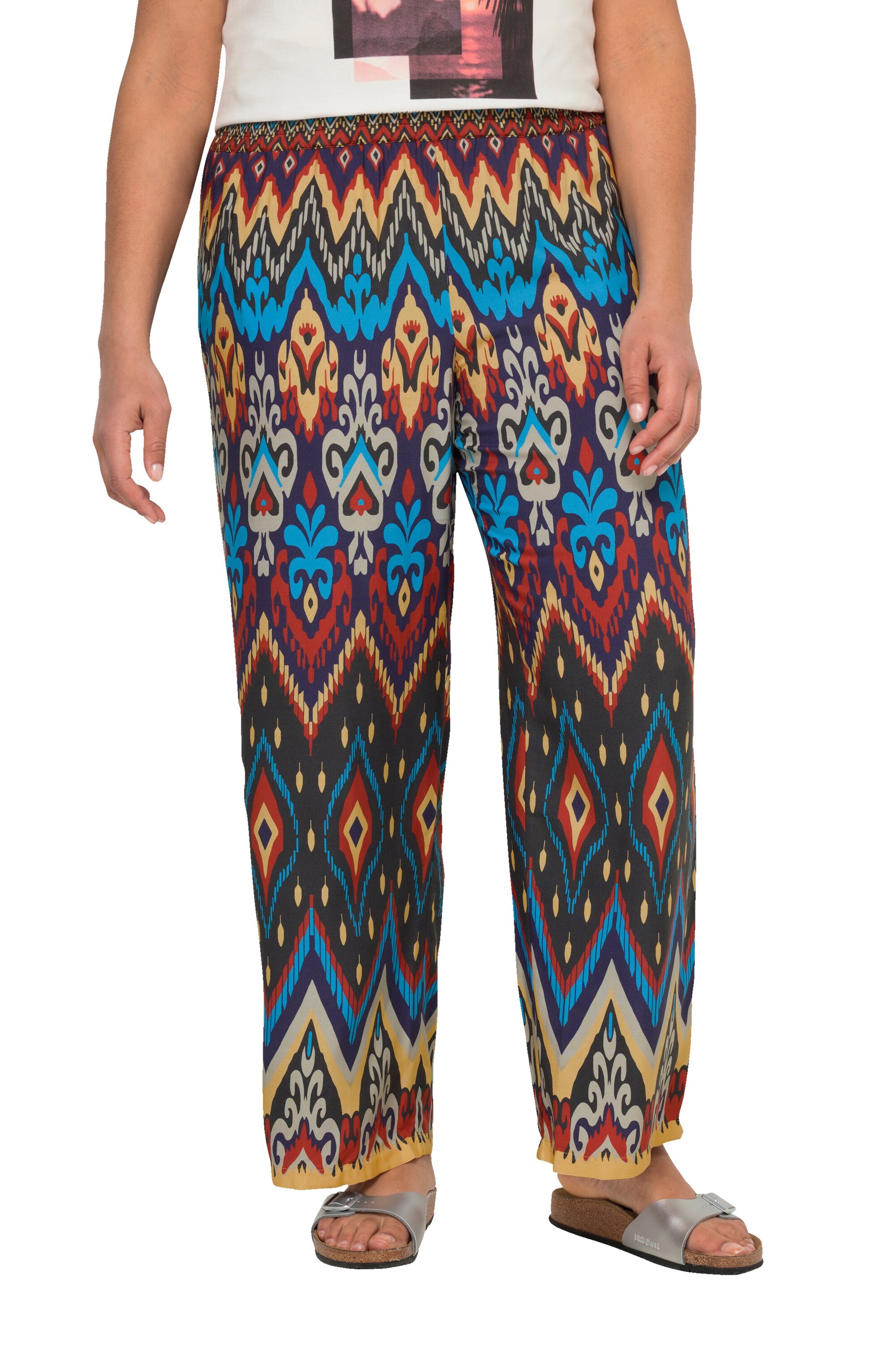 Angel of Style Wide leg Broek in Gemengde kleuren: voorkant