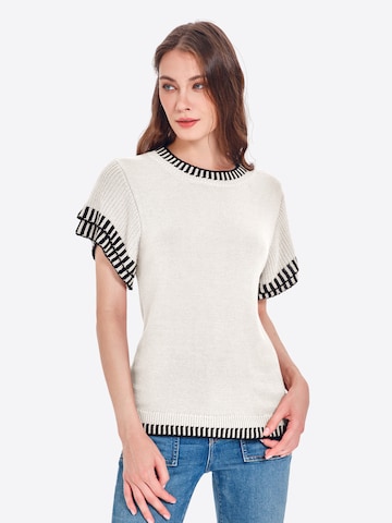 Imily Bela Pullover i hvid: forside