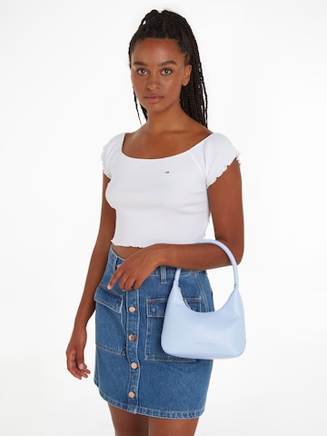 Tommy Jeans Shoulder Bag 'Essential Must' in Blue: front