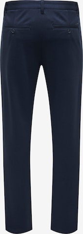 Regular Pantalon chino 'Mark Cay' Only & Sons en bleu