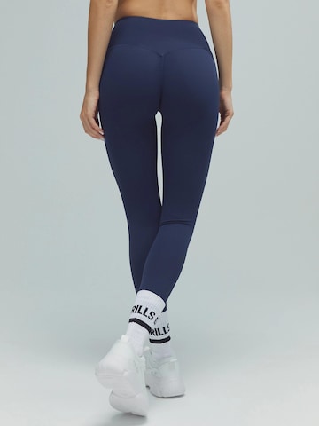 DRILLS Apparel Skinny Leggings 'ACTIVE Scrunch Leggings' in Blue: front