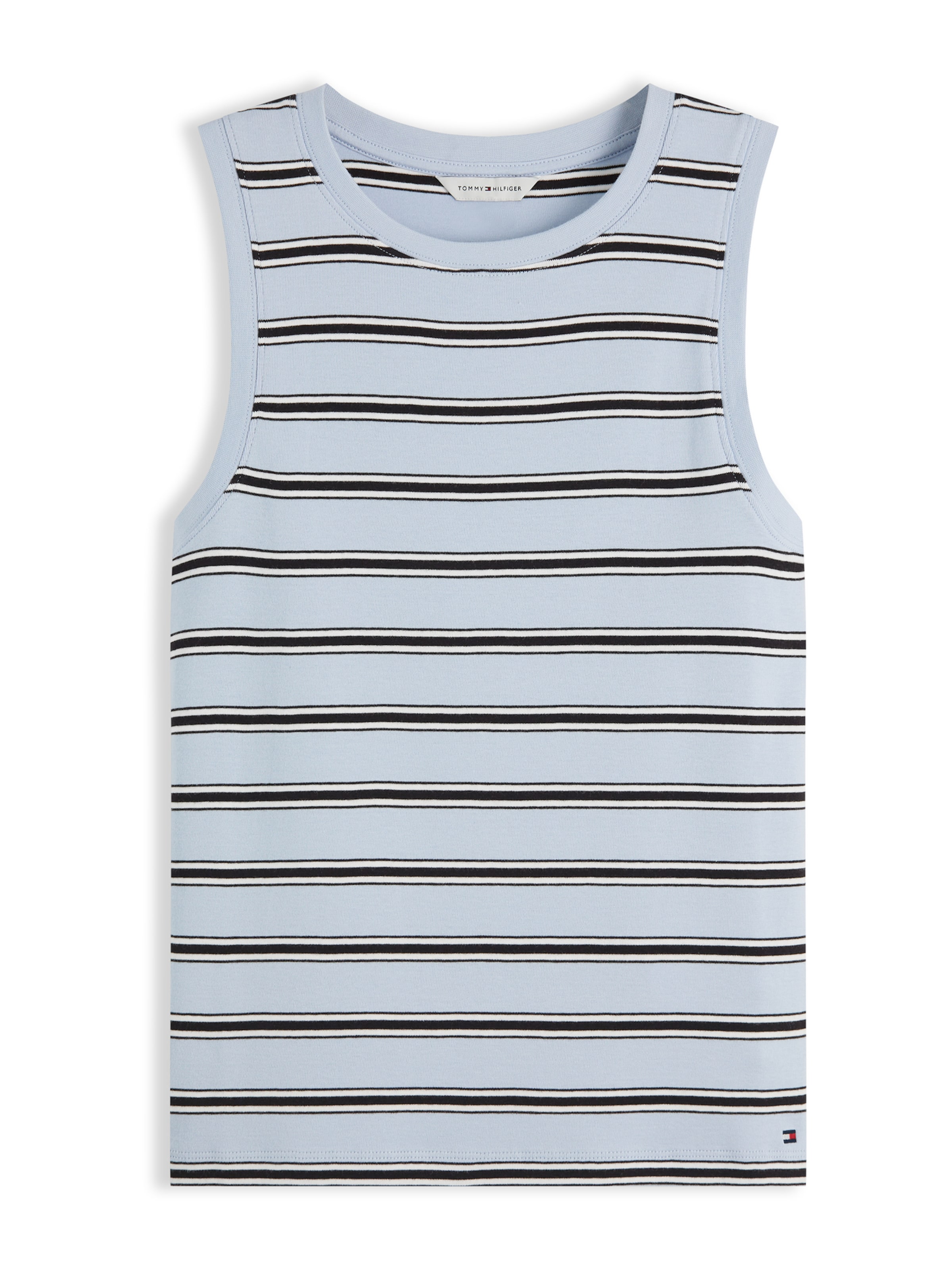 TOMMY HILFIGER Топ в Черный: спереди