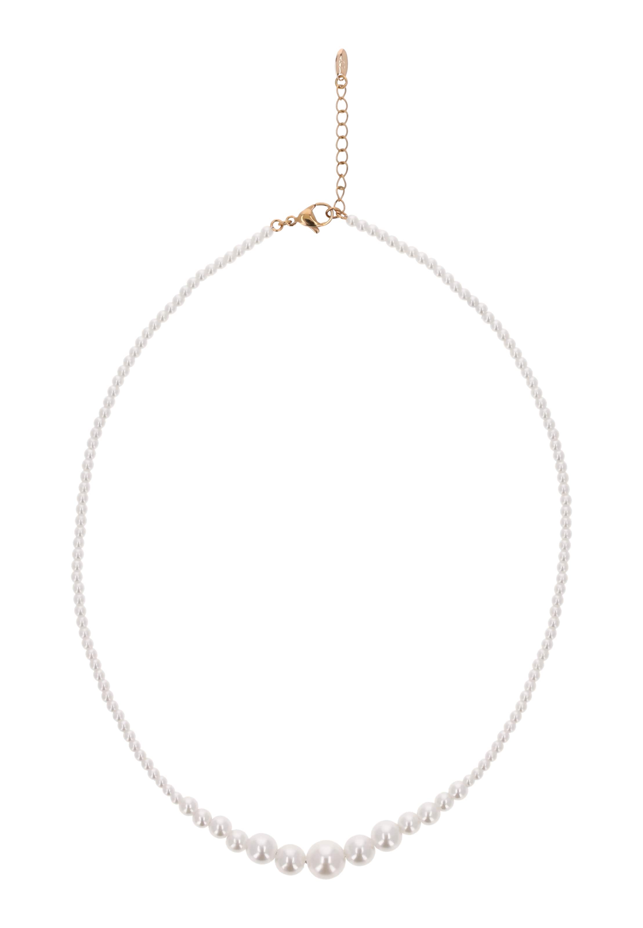 faina Necklace in White: front