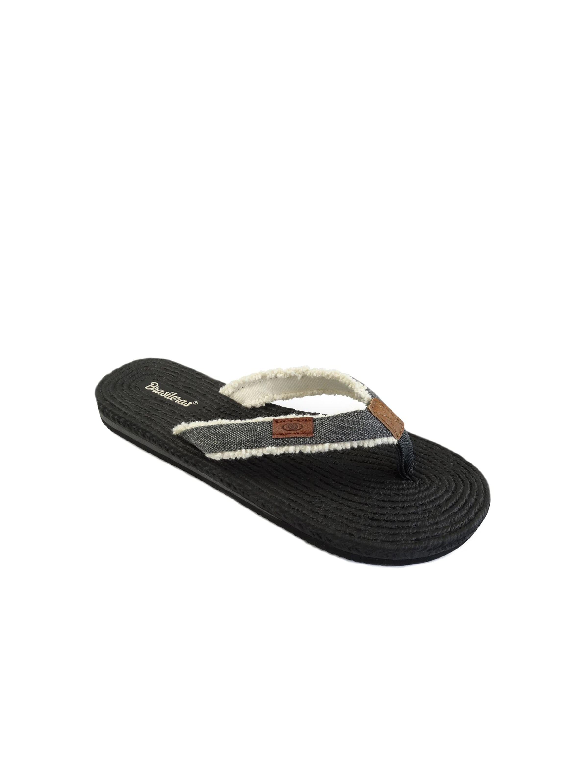 Brasileras - Zapatos para playa y agua 'Lino' en negro