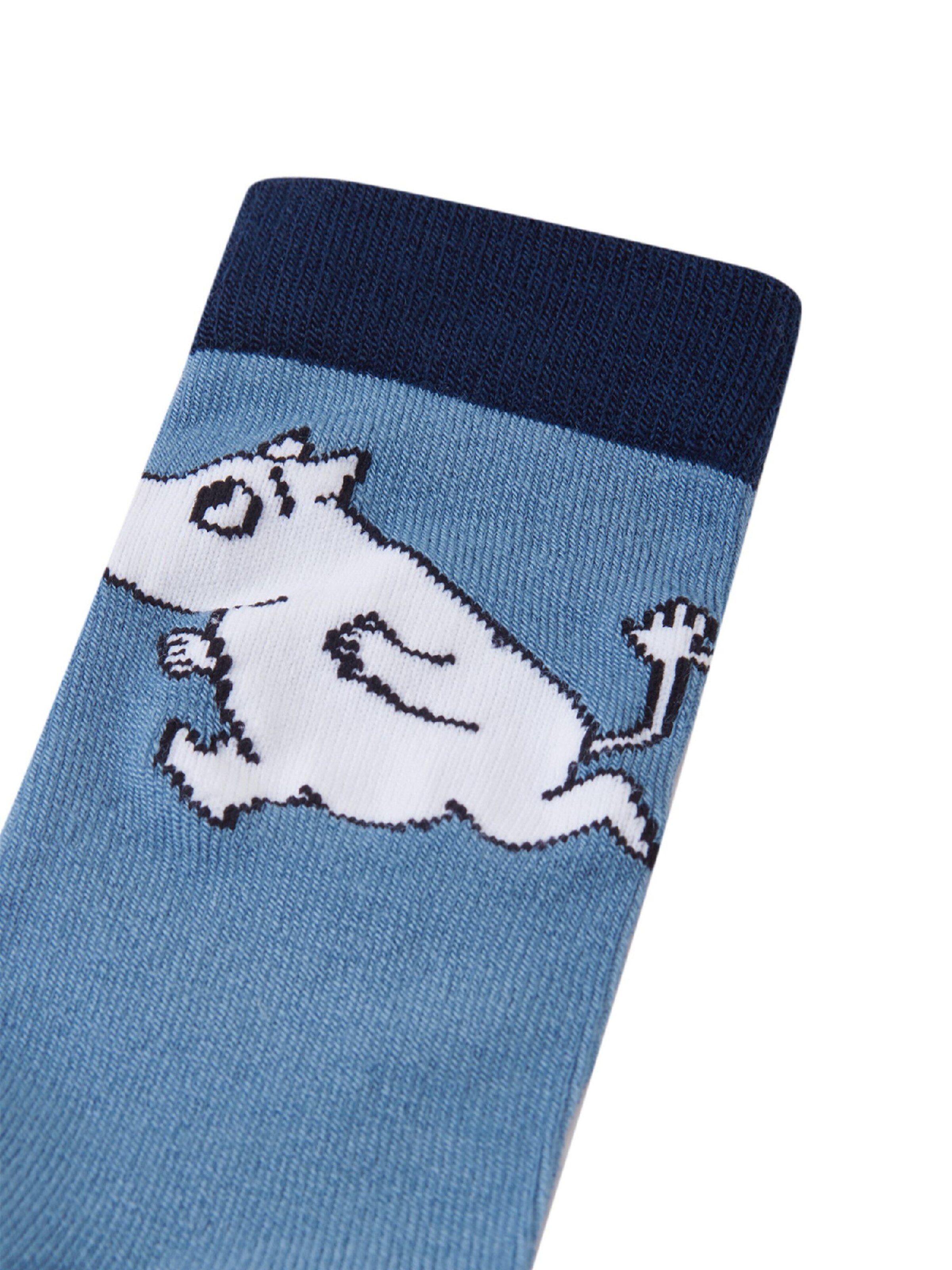 Reima Socken ' Moomin Randig ' in Blau