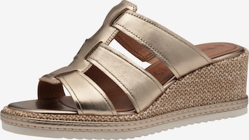 Mule Tamaris en or : devant