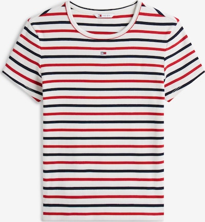 Marškinėliai 'ESSENTIAL' iš Tommy Jeans, spalva – raudona / juoda / balta, Prekių apžvalga