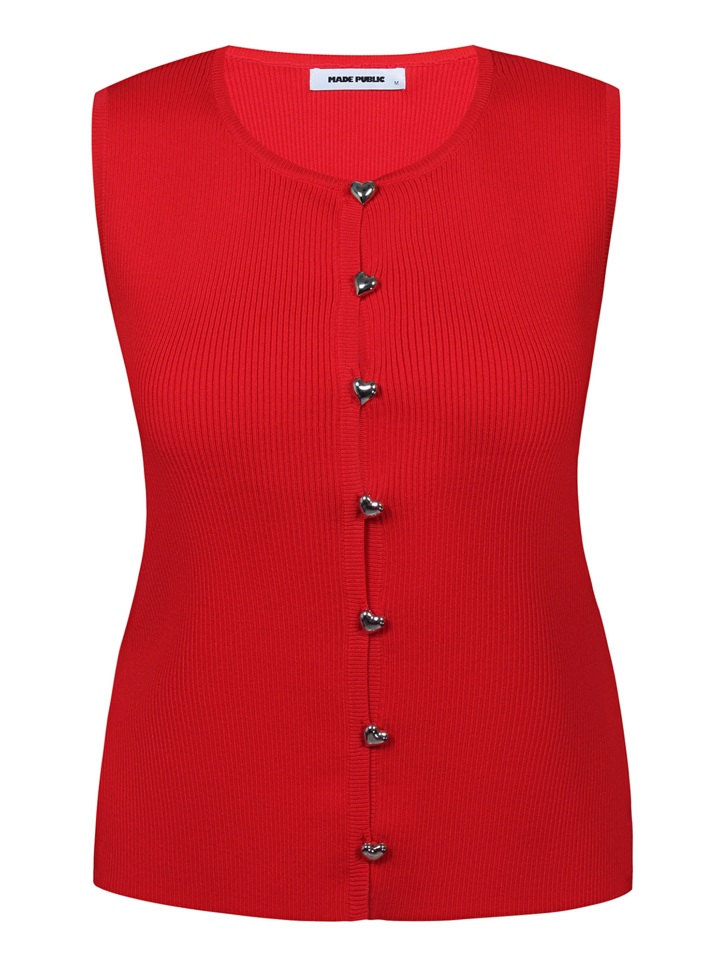 Made Public Top 'Viola 024' in Red: front