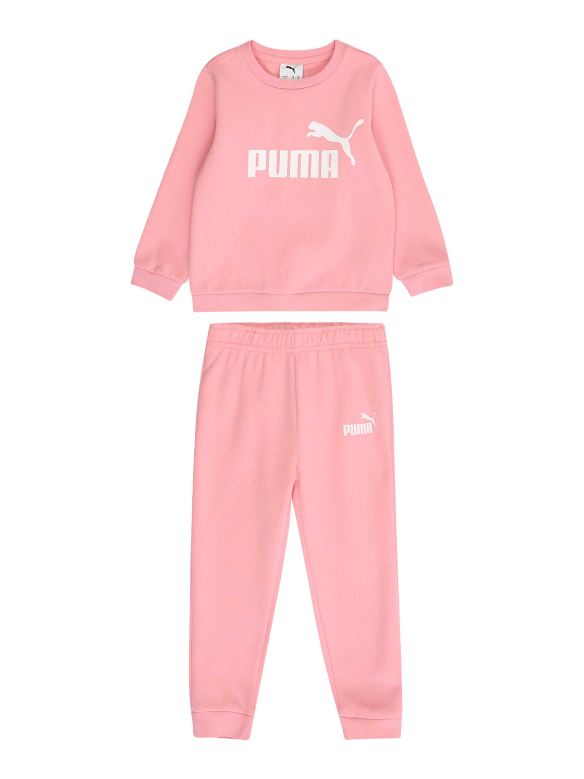 PUMA Jogginganzug 'Essentials' in Pink: Vorderseite