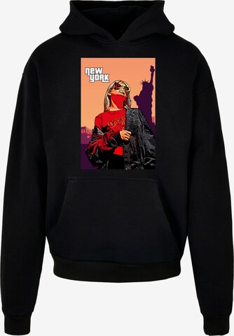 Merchcode Sweatshirt 'Grand New York' in Black: front