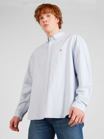 GAP Regular fit Button Up Shirt in Blue: front