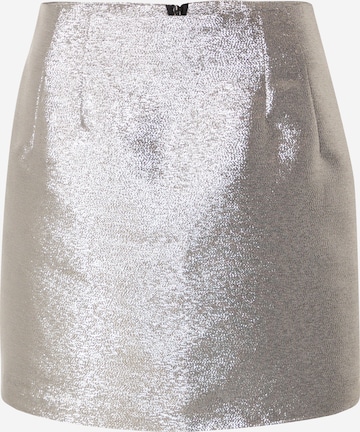 Neo Noir Skirt 'Helmine' in Silver: front