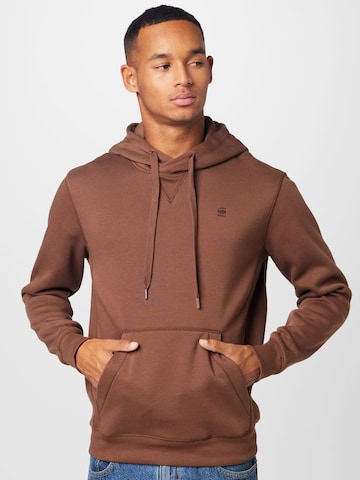 G-Star RAW Sweatshirt 'Premium Core' in Brown: front