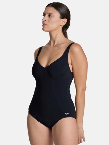 ARENA Bralette Shaping swimsuit 'BODYLIFT VERTIGO C-CUP' in Black: front