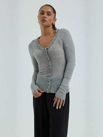 T-shirt Seamless Basic en gris : devant