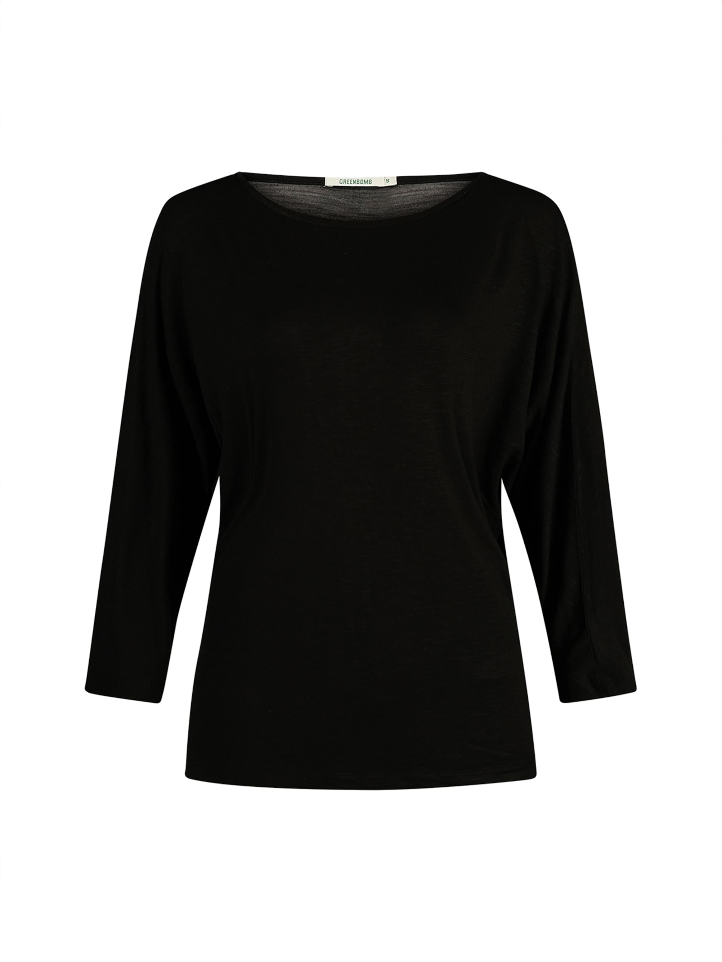 T-shirt GREENBOMB en noir : devant