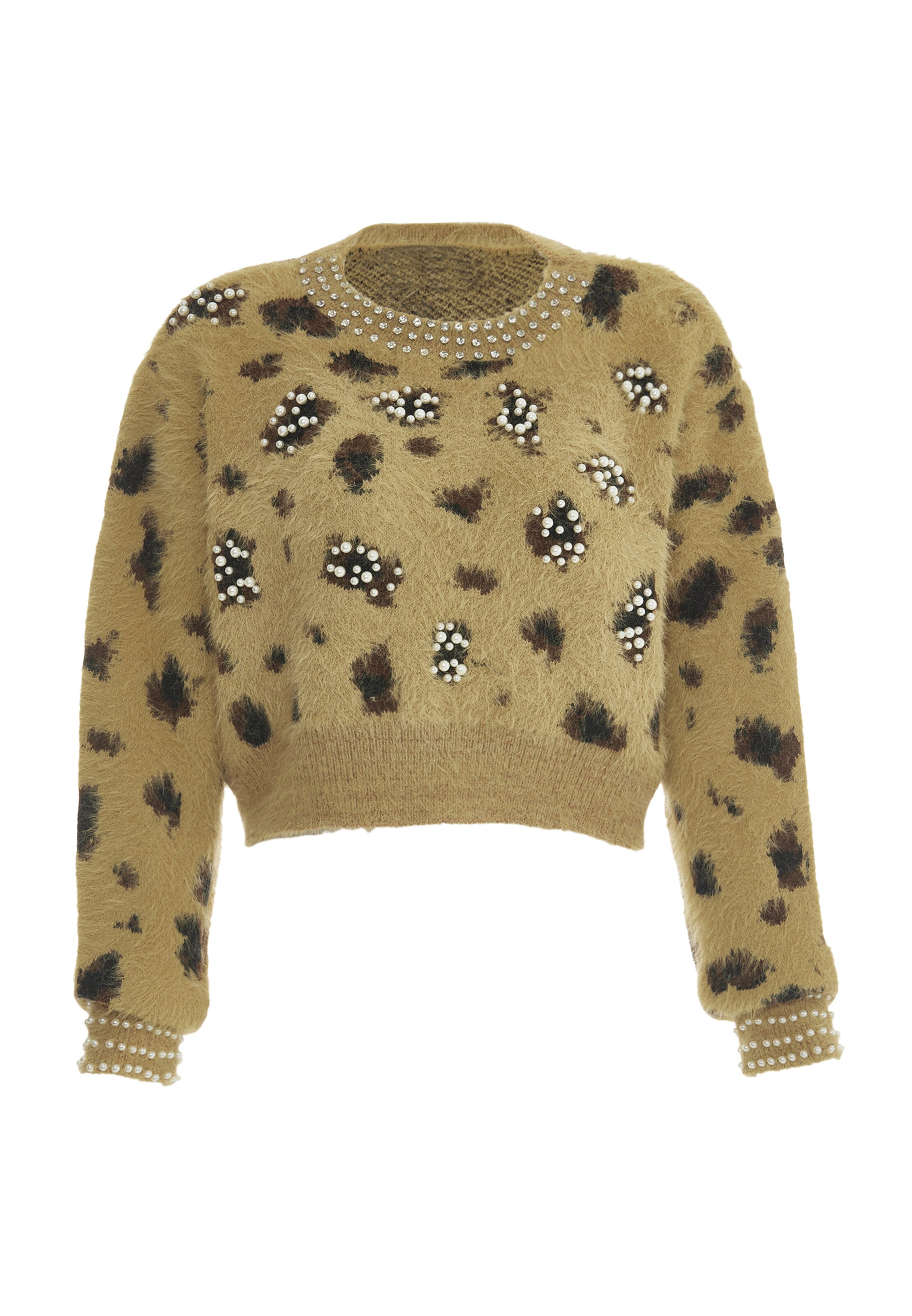 faina - Pullover em bege: frente